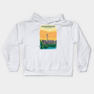 Johannesburg South Africa Travel Poster Kids Hoodie